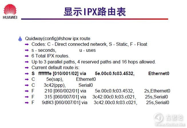 网络工程师之路_第八章|IPX协议及配置 16-显示IPX路由表.jpg